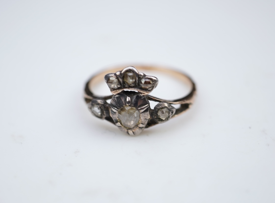 A diamond ring, 19th century